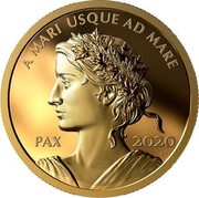 Canada 200 Dollars Peace Dollar 2020 A MARI USQUE AD MARE PAX 2020 coin reverse Canada 200 Dollars Peace Dollar 2020 A MARI USQUE AD MARE PAX 2020 coin reverse