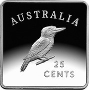 Australia 25 Cents 100 Anniversary of 1919-1921 Kookaburra Patterns 2019 AUSTRALIA 25 CENTS coin reverse Australia 25 Cents 100 Anniversary of 1919-1921 Kookaburra Patterns 2019 AUSTRALIA 25 CENTS coin reverse