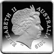 Australia 25 Cents 100th Anniversary of 1919-1921 Kookaburra Patterns 2019 ELIZABETH II AUSTRALIA 2019 coin obverse Australia 25 Cents 100th Anniversary of 1919-1921 Kookaburra Patterns 2019 ELIZABETH II AUSTRALIA 2019 coin obverse