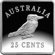 Australia 25 Cents 100th Anniversary of 1919-1921 Kookaburra Patterns 2019 AUSTRALIA 25 CENTS coin reverse Australia 25 Cents 100th Anniversary of 1919-1921 Kookaburra Patterns 2019 AUSTRALIA 25 CENTS coin reverse