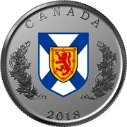 Canada 25 Cents Heraldic Emblems of Canada - Nova Scotia 2018 CANADA 2018 coin reverse Canada 25 Cents Heraldic Emblems of Canada - Nova Scotia 2018 CANADA 2018 coin reverse