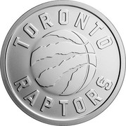 Canada 25 Cents Toronto Raptors 25th Season 2020 TORONTO RAPTORS coin reverse Canada 25 Cents Toronto Raptors 25th Season 2020 TORONTO RAPTORS coin reverse