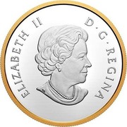 Canada 25 Dollars Polar Bear - Piedfort 2020 ELIZABETH II D G REGINA coin obverse Canada 25 Dollars Polar Bear - Piedfort 2020 ELIZABETH II D G REGINA coin obverse