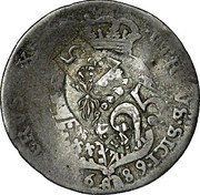 Greece 25 Paras George III (1814) KM# 18 VTRIVS SICI HIERVS G X 16 88 25 coin reverse Greece 25 Paras George III (1814) KM# 18 VTRIVS SICI HIERVS G X 16 88 25 coin reverse