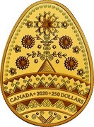 Canada 250 Dollars Tree of Life Pysanka 2020 CANADA • 2020 • 250 DOLLARS coin reverse Canada 250 Dollars Tree of Life Pysanka 2020 CANADA • 2020 • 250 DOLLARS coin reverse