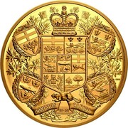 Canada 2500 Dollars Reimagined 1905 Arms of Dominion of Canada 2020 DOMINION OF/DU CANADA coin reverse