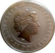 Australia 30 Dollars Australian Koala 2015  ELIZABETH II AUSTRALIA IRB ∙ 30 DOLLARS ∙ coin obverse Australia 30 Dollars Australian Koala 2015  ELIZABETH II AUSTRALIA IRB ∙ 30 DOLLARS ∙ coin obverse