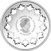 Canada 30 Dollars Evolving a Nation 2018 ELIZABETH II CANADA 2018 D•G•REGINA 30 DOLLARS coin obverse Canada 30 Dollars Evolving a Nation 2018 ELIZABETH II CANADA 2018 D•G•REGINA 30 DOLLARS coin obverse