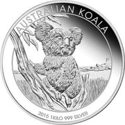 Australia 30 Dollars Koala 2015 Proof AUSTRALIAN KOALA P 2015 1 KILO 999 SILVER coin reverse Australia 30 Dollars Koala 2015 Proof AUSTRALIAN KOALA P 2015 1 KILO 999 SILVER coin reverse
