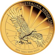 Australia 3000 Dollars 6th Portrait - Australian Wedge-Tailed Eagle 2019 P Proof AUSTRALIAN WEDGE-TAILED EAGLE P 2019 1KILO 9999 GOLD coin reverse Australia 3000 Dollars 6th Portrait - Australian Wedge-Tailed Eagle 2019 P Proof AUSTRALIAN WEDGE-TAILED EAGLE P 2019 1KILO 9999 GOLD coin reverse