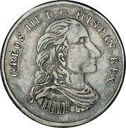 USA 4 Reales Carlos III ND (1760)  CARLOS. III. D. G. HISPAN. REX. coin obverse USA 4 Reales Carlos III ND (1760)  CARLOS. III. D. G. HISPAN. REX. coin obverse