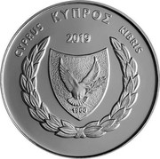 Cyprus €5 30th Anniversary of the University of Cyprus 2019 Proof ΚΥΠΡΟΣ CYPRUS KIBRIS 2019 1960 coin obverse
