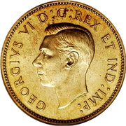 Canada 5 Cents George VI Specimen Trial Strike 1937 KM# TS6 GEORGIVS VI D:G:REX ET IND:IMP: coin obverse Canada 5 Cents George VI Specimen Trial Strike 1937 KM# TS6 GEORGIVS VI D:G:REX ET IND:IMP: coin obverse