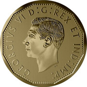 Canada 5 Cents The Victory Nickel 2020 GEORGIVS VI D:G: REX ET IND: IMP: coin obverse Canada 5 Cents The Victory Nickel 2020 GEORGIVS VI D:G: REX ET IND: IMP: coin obverse