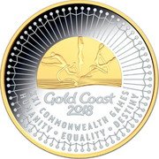 Australia 5 Dollars 4th Portrait - XXI Commonwealth Games 2018 Proof GOLD COAST 2018 XXI COMMONWEALTH GAMES HUMANITY EQUALITY DESTINY coin reverse Australia 5 Dollars 4th Portrait - XXI Commonwealth Games 2018 Proof GOLD COAST 2018 XXI COMMONWEALTH GAMES HUMANITY EQUALITY DESTINY coin reverse