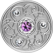 Canada 5 Dollars Birthstone. February Amethist 2020 PY coin reverse Canada 5 Dollars Birthstone. February Amethist 2020 PY coin reverse