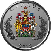 Canada 5 Dollars Heraldic Emblems of Canada 2018 CANADA 2018 coin reverse