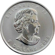 Canada 5 Dollars Support our Troops 2009 KM# 1061 ELIZABETH II 5 DOLLARS 2009 coin obverse