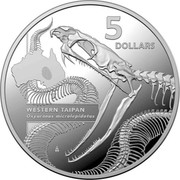Australia 5 Dollars Western Taipan 2020 5 DOLLARS WESTERN TAIPAN OXYURANUS MICROLEPIDOTUS coin reverse Australia 5 Dollars Western Taipan 2020 5 DOLLARS WESTERN TAIPAN OXYURANUS MICROLEPIDOTUS coin reverse