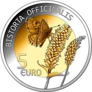 Luxembourg 5 Euro Bistorta officinalis 2020 BISTORTA OFFICINALIS 5 EURO coin reverse Luxembourg 5 Euro Bistorta officinalis 2020 BISTORTA OFFICINALIS 5 EURO coin reverse
