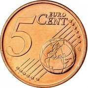Greece 5 Euro Cent Freighter 2007 KM# 183 5 EURO CENT LL coin reverse Greece 5 Euro Cent Freighter 2007 KM# 183 5 EURO CENT LL coin reverse