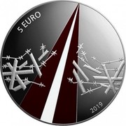 Latvia 5 Euro Freedom Fights (1918-1920) 2019 Proof 5 EURO 2019 coin reverse