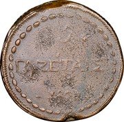 Greece 5 Gazettae 1801 KM# 2 Septinsular Republic 3 ΓΑΖΕΤΑΙΣ 1801 coin reverse Greece 5 Gazettae 1801 KM# 2 Septinsular Republic 3 ΓΑΖΕΤΑΙΣ 1801 coin reverse