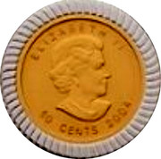 Canada 50 Cents An Era of Triumph 25th Anniversary 2004 ELIZABETH II 50 CENTS 2004 coin obverse Canada 50 Cents An Era of Triumph 25th Anniversary 2004 ELIZABETH II 50 CENTS 2004 coin obverse