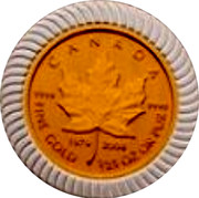 Canada 50 Cents An Era of Triumph 25th Anniversary 2004 CANADA FINE GOLD 1/25 OZ OR PUR 1979 2004 9999 9999 coin reverse Canada 50 Cents An Era of Triumph 25th Anniversary 2004 CANADA FINE GOLD 1/25 OZ OR PUR 1979 2004 9999 9999 coin reverse