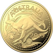 Australia 50 Dollars 4th Portrait - Kangaroo 2019  AUSTRALIA 2019 1/2 OZ .9999 AU coin reverse Australia 50 Dollars 4th Portrait - Kangaroo 2019  AUSTRALIA 2019 1/2 OZ .9999 AU coin reverse