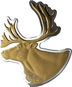 Canada 50 Dollars Real Shapes - Caribou 2020  coin reverse Canada 50 Dollars Real Shapes - Caribou 2020  coin reverse