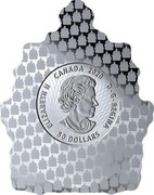 Canada 50 Dollars Real Shapes - Coat of Arms 2020 ELIZABETH II CANADA 2020 D • G • REGINA 50 DOLLARS coin obverse Canada 50 Dollars Real Shapes - Coat of Arms 2020 ELIZABETH II CANADA 2020 D • G • REGINA 50 DOLLARS coin obverse