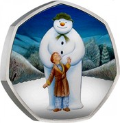 UK 50 Pence Snowman (Colored) 2019 Proof  coin reverse UK 50 Pence Snowman (Colored) 2019 Proof  coin reverse