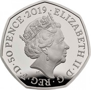 UK 50 Pence Victoria Cross (Piedfort) 2019 Proof KM# P53 ∙ELIZABETH II∙D∙G∙REG∙F∙D∙50 PENCE∙2019 J.C coin obverse UK 50 Pence Victoria Cross (Piedfort) 2019 Proof KM# P53 ∙ELIZABETH II∙D∙G∙REG∙F∙D∙50 PENCE∙2019 J.C coin obverse