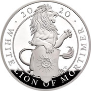 UK 500 Pounds Queen's Beasts - White Lion of Mortimer 2020 WHITE LION OF MORTIMER 2020 coin reverse UK 500 Pounds Queen's Beasts - White Lion of Mortimer 2020 WHITE LION OF MORTIMER 2020 coin reverse