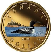 Canada Dollar Loonie (Colored) 2019 P In Sets only CANADA RRC DOLLAR 2019 coin reverse Canada Dollar Loonie (Colored) 2019 P In Sets only CANADA RRC DOLLAR 2019 coin reverse