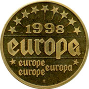 Luxembourg ECU Jean-Claude Juncker 1998 EUROPA EUROPE 1998 coin reverse Luxembourg ECU Jean-Claude Juncker 1998 EUROPA EUROPE 1998 coin reverse