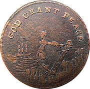 Ireland Halfpenny Dublin - God grant Peace ND (1795)  GOD GRANT PEACE coin obverse Ireland Halfpenny Dublin - God grant Peace ND (1795)  GOD GRANT PEACE coin obverse