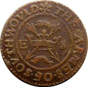 UK Halfpenny Suffolk Southwold Town 1667  E S * THE ∙ ARMES ∙ OF ∙ SOVTHWOVLD coin obverse UK Halfpenny Suffolk Southwold Town 1667  E S * THE ∙ ARMES ∙ OF ∙ SOVTHWOVLD coin obverse