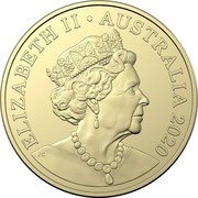Australia One Dollar QANTAS Centenary 2020 ELIZABETH II • AUSTRALIA 2020 coin obverse Australia One Dollar QANTAS Centenary 2020 ELIZABETH II • AUSTRALIA 2020 coin obverse