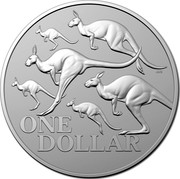 Australia One Dollar Red Kangaroo 2020 Proof ONE DOLLAR coin reverse Australia One Dollar Red Kangaroo 2020 Proof ONE DOLLAR coin reverse