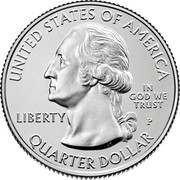 USA Quarter Dollar (Marsh-Billings-Rockefeller National Historical Park - Vermont) UNITED STATES OF AMERICA IN GOD WE TRUST LIBERTY P JF WC QUARTER DOLLAR coin obverse USA Quarter Dollar (Marsh-Billings-Rockefeller National Historical Park - Vermont) UNITED STATES OF AMERICA IN GOD WE TRUST LIBERTY P JF WC QUARTER DOLLAR coin obverse