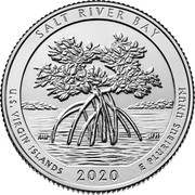 USA Quarter Dollar (Salt River Bay National Historical Park and Ecological Preserve - U.S. Virgin Islands) SALT RIVER BAY U.S. VIRGIN ISLANDS 2020 E PLURIBUS UNUM coin reverse USA Quarter Dollar (Salt River Bay National Historical Park and Ecological Preserve - U.S. Virgin Islands) SALT RIVER BAY U.S. VIRGIN ISLANDS 2020 E PLURIBUS UNUM coin reverse