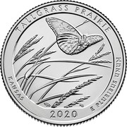 USA Quarter Dollar (Tallgrass Prairie National Preserve - Kansas) TALLGRASS PRAIRIE KANSAS 2020 E PLURIBUS UNUM coin reverse USA Quarter Dollar (Tallgrass Prairie National Preserve - Kansas) TALLGRASS PRAIRIE KANSAS 2020 E PLURIBUS UNUM coin reverse