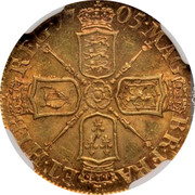 UK 1/2 Guinea KM# 510 The Royal Mint MAG BRI FR ET HIB REG coin reverse UK 1/2 Guinea KM# 510 The Royal Mint MAG BRI FR ET HIB REG coin reverse