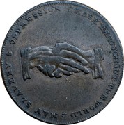 UK 1/2 Penny Slave ND (1787-1797)  MAY SLAVERY & OPPRESSION CEASE THROUGHOUT THE WORLD coin reverse UK 1/2 Penny Slave ND (1787-1797)  MAY SLAVERY & OPPRESSION CEASE THROUGHOUT THE WORLD coin reverse