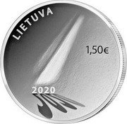 Lithuania 1,50 € Hope 2020 LIETUVA 1,50 € 2020 coin reverse Lithuania 1,50 € Hope 2020 LIETUVA 1,50 € 2020 coin reverse