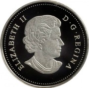 Canada 1 Cent Farewell to the Penny 2012 Proof KM# 1427 ELIZABETH II D G REGINA coin obverse