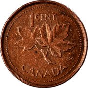 Canada 1 Cent Succession of Queen Elizabeth II 1952-2002 P KM# 445 1 CENT CANADA coin reverse Canada 1 Cent Succession of Queen Elizabeth II 1952-2002 P KM# 445 1 CENT CANADA coin reverse