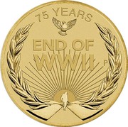Australia 1 Dollar 75 Years Since the End of WWII 2020 P UNC in PNC 75 YEARS END OF WWII P coin reverse Australia 1 Dollar 75 Years Since the End of WWII 2020 P UNC in PNC 75 YEARS END OF WWII P coin reverse